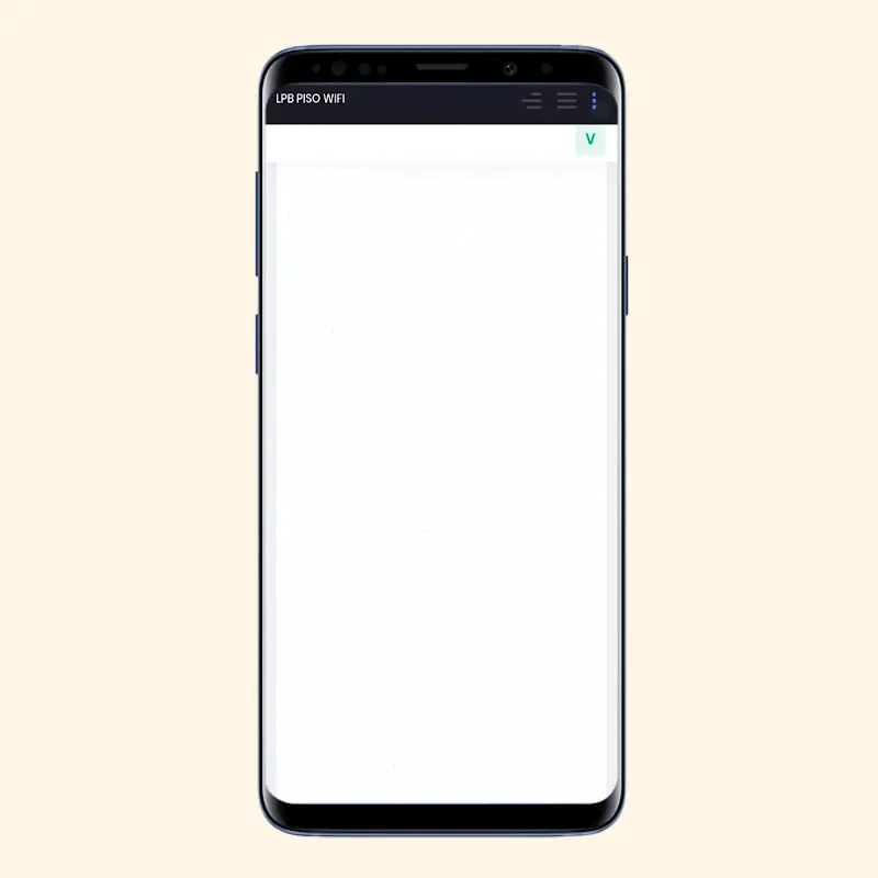Three-Vertical-Dots and V Buttons on Piso WiFi
